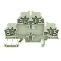 1674300000 Weidmuller ZDK Series Beige Feed Through Terminal Block, 1.5mm², Double-Level, Clamp Termination, ATEX