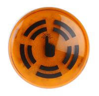 45030055 Werma 450 Series Yellow Buzzer Beacon, 24 V dc, IP65, Panel Mount, 80dB at 1 Metre