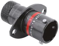 8sta01002pn Souriau Sunbank by Eaton Circular Connector, 2 Contacts, Panel, Standard Connector, Socket, Male, IP67, 8STA Series