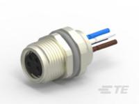 t4071017041-001 TE Connectivity Circular Connector, 4 Contacts, Rear, M8 Connector, Socket, Female, IP67, T4 Series