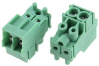 1984015 Phoenix Contact, 3.5mm Pitch, PT 1.5/ 2-PVH-3.5, 2 Way, Pluggable Terminal Block, Plug, Through Hole, Solder