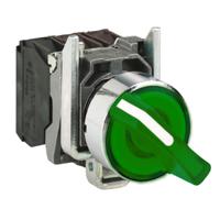 xb4bk133m5 Schneider Electric Knob Selector Switch - (SPDT) 22mm Cutout Diameter, Illuminated 3 Positions