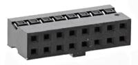 90311-016lf Amphenol Communications Solutions, Minitek Pwr Connector Housing, 2mm Pitch, 16 Way, 2 Row