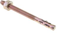 264-6412 RS PRO Carbon Steel Through Bolt M10 x 120mm, 10mm Fixing Hole