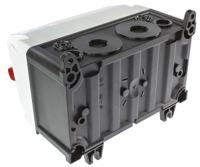 7621rs MENNEKES Right Angle Switchable IP67 Industrial Interlock Socket 2P+E, Earthing Position 6h, 16A, 230 V