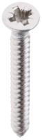 180-667 RS PRO Plain Stainless Steel Countersunk Head Self Tapping Screw, N°6 x 1.1/4in Long 32mm Long