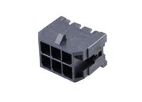 43045-0601 Molex Micro-Fit 3.0 Series Right Angle Through Hole PCB Header, 6 Contact(s), 3 mm Pitch, 2 Row, Shrouded