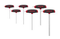 45620 Wiha 6 piece T Shape Metric Hex Key Set, 2.5 → 8mm