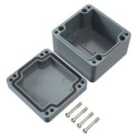 020808060 Rose Polyester Standard Series Grey Glass Fibre Reinforced Polyester Enclosure, IP66, IK08, Grey Lid, 80 x 75 x 56.5mm