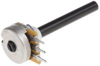050615100 Radiohm POTM 10kΩ Rotary Potentiometer 1-Gang Panel Mount, 05.061.5100