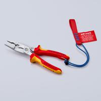 13-96-200 Knipex Combination Pliers, 200 mm Overall, Straight Tip, VDE/1000V