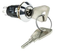 srl5ld2 Lorlin Key Switch, DPDT, 1 A @ 24V ac dc / 115V ac 2-Way Random-Key