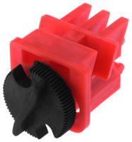 818-8088 RS PRO Red 2-Lock Brass, Nylon, Polypropylene, Stainless Steel Multi-Pole Breaker Lockout, 7.25mm Shackle, 11mm
