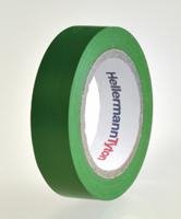 710-00103-htape-flex15-15x10-pvc-gn HellermannTyton HelaTape Flex Green Electrical Tape, 15mm x 10m