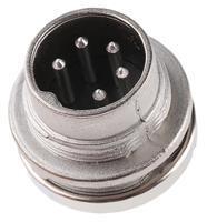t3362-000-rs Amphenol Industrial, signalmate C091 5 Pole M16 Din Plug, 5.0A, 300 V IP40, Screw On, Panel Mount