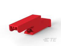1-174712-7 TE Connectivity, 17471 2 Way Nylon Crimp Terminal Housing, Red