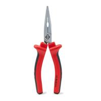 t3909-5 CK T3909 5 Flat Nose Plier, 120 mm Overall, Straight Tip, 23mm Jaw