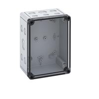 10601601 Spelsberg TK Series Grey Polystyrene Enclosure, IP66, IK07, Transparent Lid, 180 x 130 x 90mm