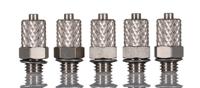 m-5h-4 SMC M Series Straight Threaded Adaptor, M5 Male to Push In 4 mm, Threaded-to-Tube Connection Style