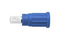 sepb-6453-ni-bl Schutzinger Blue Female Banana Socket, 4 mm Connector, PC Pin Termination, 32A, 1000V, Nickel Plating