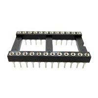 183-1581 RS PRO 2.54mm Pitch Vertical 24 Way, Through Hole Turned Pin IC Dip Socket, 3A