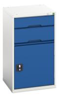 1692503711 Bott 2 Drawer Unit, Steel, 900mm x 525mm x 550mm, Blue, Grey