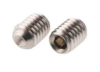 137-821 Plain Stainless Steel Hex Socket Set M6 x 8mm Grub Screw