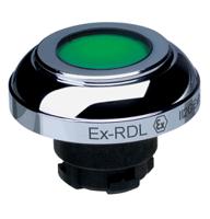 ex-rdlgn Schmersal EX-RDL Series Green Illuminated Momentary Push Button Head, 22.3mm Cutout, IECEx