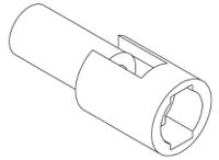 03-06-2011 Molex, STANDARD .062" Male Connector Housing, 1.57mm Pitch, 1 Way, 1 Row