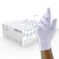 gp0025 Unigloves GP0*** White Powder-Free Nitrile Disposable Gloves, 100 per Pack