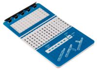 812-1537 RS PRO Adhesive Cable Markers, Black on White, Pre-printed "0 → 15; -; /; +; A → Z"