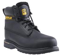 p708026 CAT Holton Black Steel Toe Capped Men's Safety Boots, UK 10, EU 44