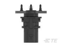2325103-7 TE Connectivity, 2325103 Header Socket Black Board Mount 2 Way, Solder, Through Hole Termination