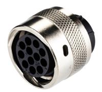 tr1412pfs1nb-192926-0520 ITT Cannon Circular Connector, 12 Contacts, Cable, Standard Connector, Plug, Female, IP65, Trident Ringlock Series