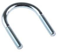 829-952 M10 51mm Bright Zinc Plated Steel Round U-Bolt