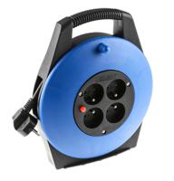 768-4450 RS PRO 10m 4 Socket Type E - French Cable Reel Semi-enclosed Reel, 230 V ac