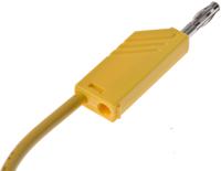 934062103 Hirschmann Test & Measurement Test lead, 16A, 60V dc, Yellow, 1m Lead Length