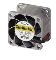 9l0412m301 Sanyo Denki 9L Series Axial Fan, 12 V dc, DC Operation, 9.6m³/h, 540mW, 40mA Max, 40 x 40 x 28mm