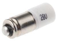 207-141 RS PRO White LED Indicator Lamp, 28V ac/dc, Midget Groove Base, 6mm Diameter, 2070mcd