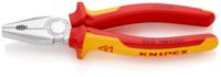 03-06-200 Knipex Combination Pliers, 200 mm Overall, Straight Tip, VDE/1000V