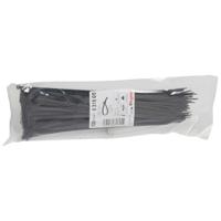 031805 Legrand Cable Tie, Cable Ties, 280mm x 3.5 mm, Black Plastic, Pk-100units