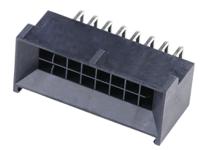 2196371110 Molex 219637 Series Right Angle Through Hole PCB Header, 10 Contact(s), 2.5 mm Pitch, 2 Row, Shrouded