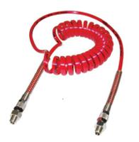 pu310800228 Norgren 2m, Polyurethane Coil Tubing with Connector, with R 1/4 connector
