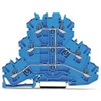 2002-3209 WAGO  TOPJOB S Series Blue, 2.5mm², 3-Level, Push In Termination, ATEX, CSA, IECEx