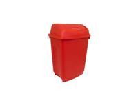 178-7699 RS PRO 50L Red Flip Plastic Waste Bin