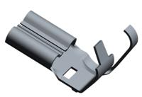 2238041-1 TE Connectivity FASTON .187 Grey Uninsulated Female Spade Connector, Flag Terminal, 4.75 x 0.81mm Tab Size, 0.5mm² to