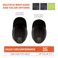 23374 Ergodyne Black Standard Peak Bump Cap, Foam Protective Material