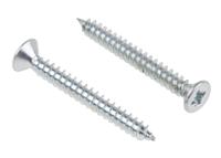 144-3498 RS PRO Pozidriv Countersunk Steel Wood Screw, Bright Zinc Plated, No. 4 Thread, 1in Length
