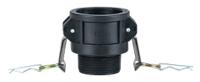 382-5672 RS PRO Hose Connector, Straight Camlock Coupling, BSP 1-1/2in 1-1/2in ID, 7 bar