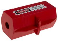 818-8057 RS PRO Red 4-Lock ABS Plug Lockout, 7.5mm Shackle, 19.5mm Attachment
